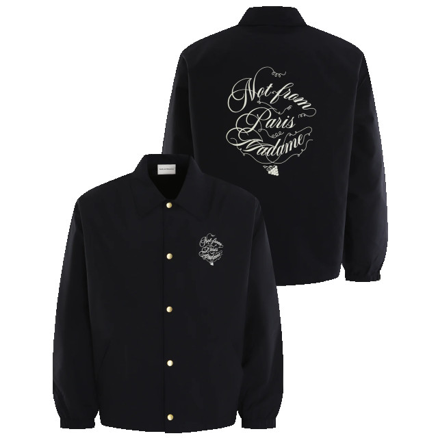 Drole De Monsieur Heren la veste slogan vignes F-Jt209-Pa012-Navy large