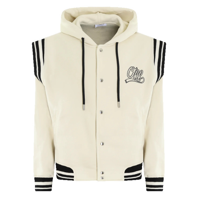 Off White Heren off fleece varsity hoodie OMEK003S25JER001-0B0B large