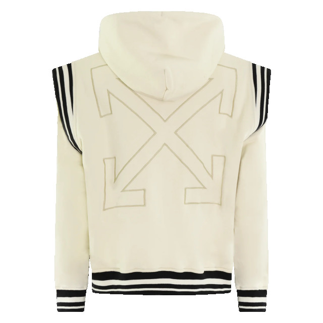 Off White Heren off fleece varsity hoodie OMEK003S25JER001-0B0B large