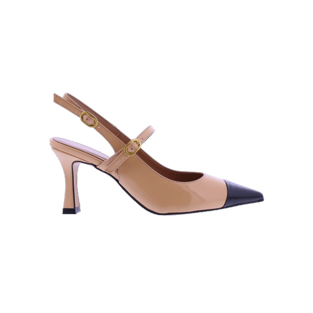Paris Punk Dames dex bicolor patent 75mm 632-Nude large