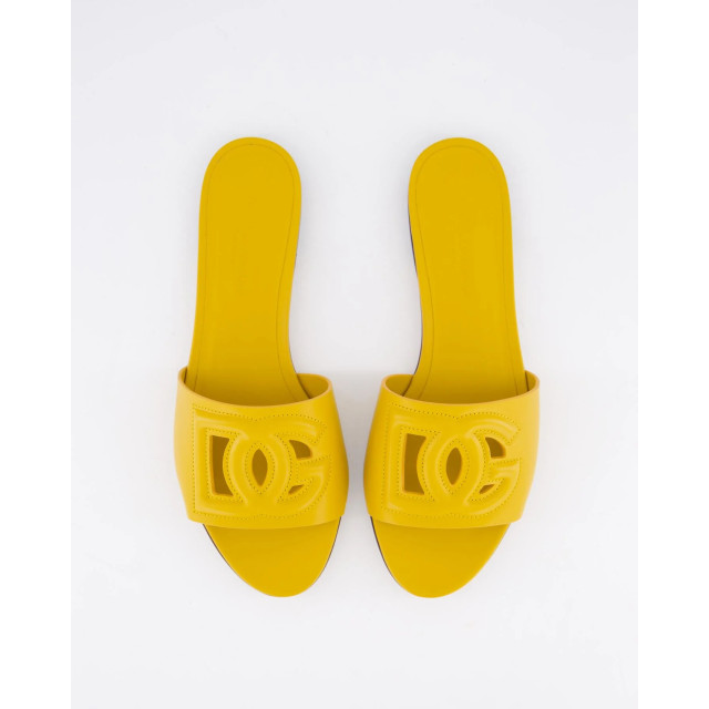 Dolce and Gabbana Dames d&g logo flat slide CQ0436-AY329-80220 large