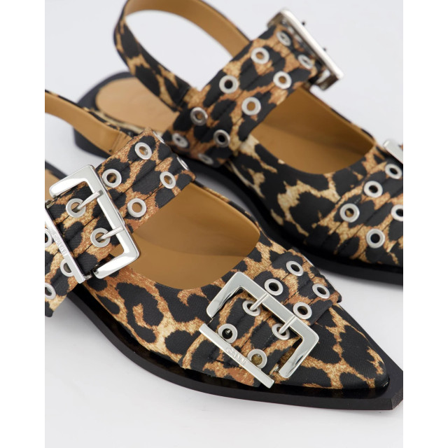 Ganni Dames chunky buckle ballerina S2947-943 large