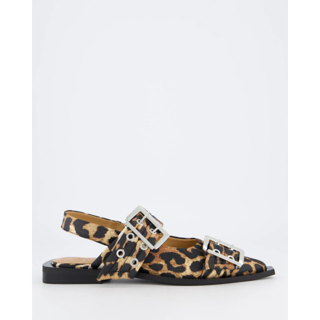 Ganni Dames chunky buckle ballerina S2947-943 large