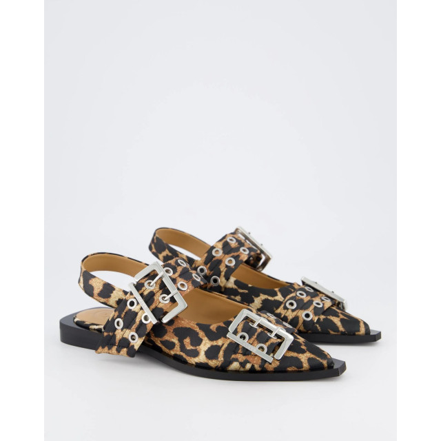 Ganni Dames chunky buckle ballerina S2947-943 large