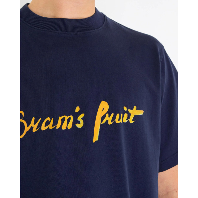 Bram's Fruit Heren mum's script logo t 773-Navy large