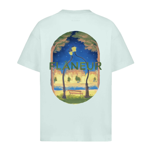Flaneur Homme Heren lanterns of love t-shirt F15116-Groen large