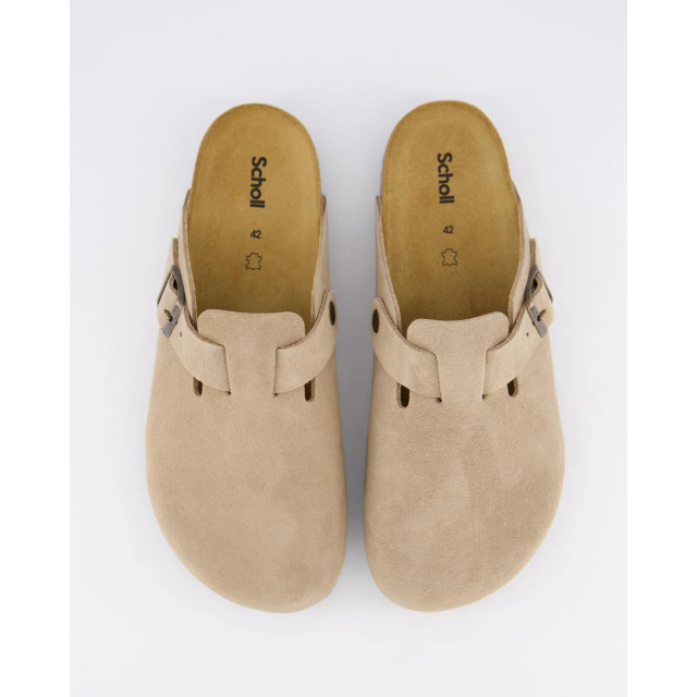 Scholl Heren olivier pantoffel dark F300832361-Dark Beige large