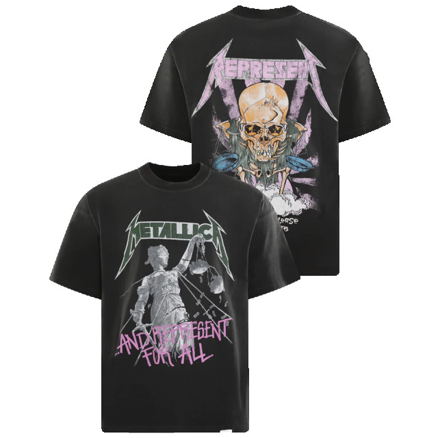 Represent Heren metallic justice t-shirt MLM4352-230 large