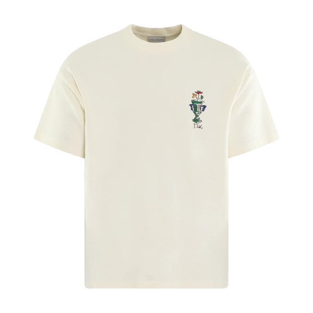 Drole De Monsieur Heren le t-shirt vase T-TS225-C0002-Cream large