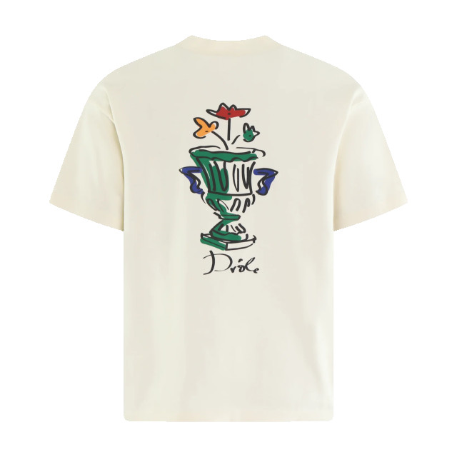 Drole De Monsieur Heren le t-shirt vase T-TS225-C0002-Cream large