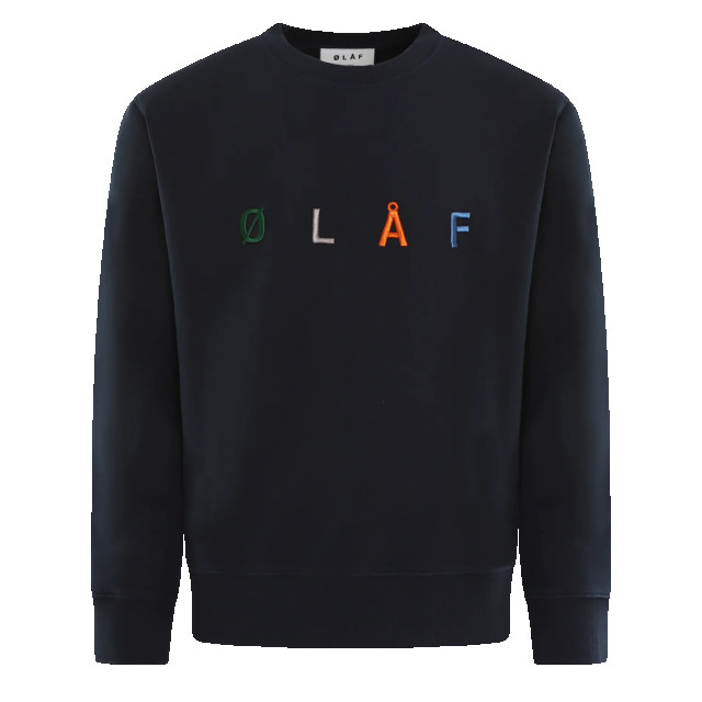 Olaf Hussein Heren sans embro crewneck M200204-Navy large