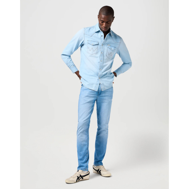 Wrangler Larston heren slim-fit jeans slate shade WRANGLER 112362560 Larston SlateShade large