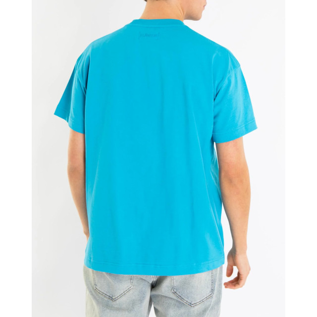 Flaneur Homme Heren tonal logo t-shirt F15084-Blauw large