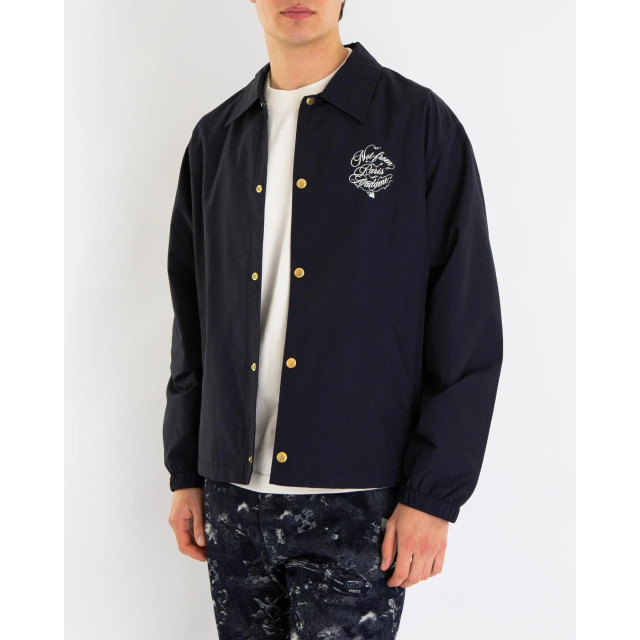 Drole De Monsieur Heren la veste slogan vignes F-Jt209-Pa012-Navy large