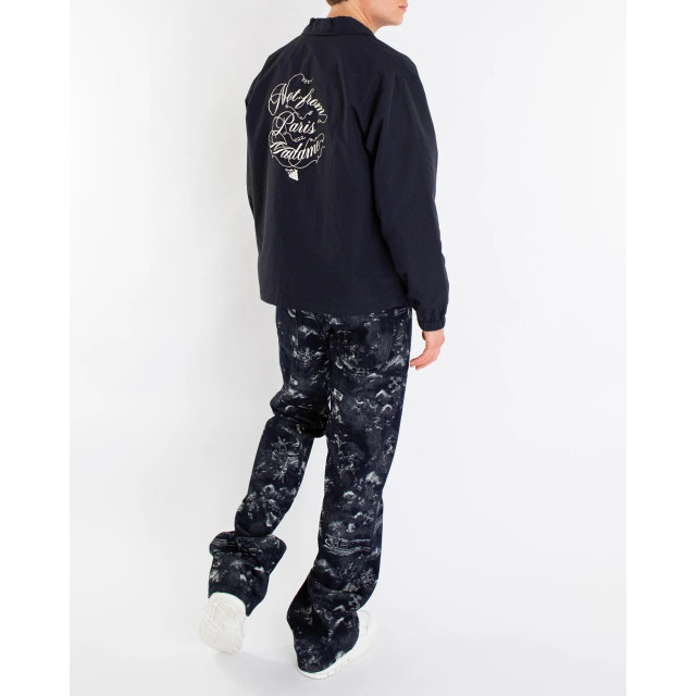 Drole De Monsieur Heren la veste slogan vignes F-Jt209-Pa012-Navy large
