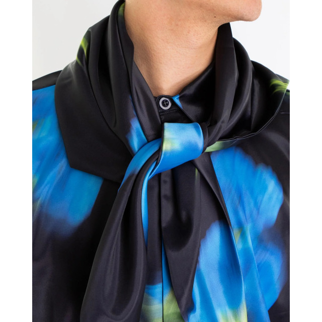 Flaneur Homme Heren blurred flower shirt F15015-Black large