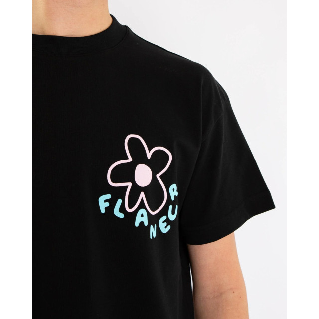 Flaneur Homme Heren blossom t-shirt /roze F15024-Black large