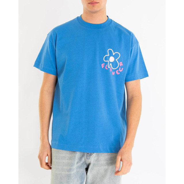 Flaneur Homme Heren blossom t-shirt F15121-Blue large