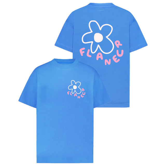 Flaneur Homme Heren blossom t-shirt F15121-Blue large
