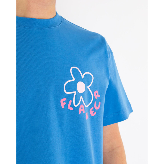 Flaneur Homme Heren blossom t-shirt F15121-Blue large