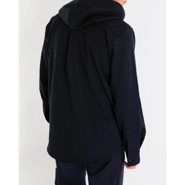 Flaneur Homme Heren atelier hooded shirt F14195-Navy large