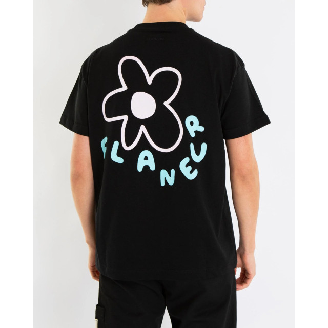 Flaneur Homme Heren blossom t-shirt /roze F15024-Black large