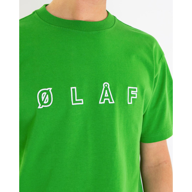 Olaf Hussein Heren sans embro logo t-shirt M200105-Green large