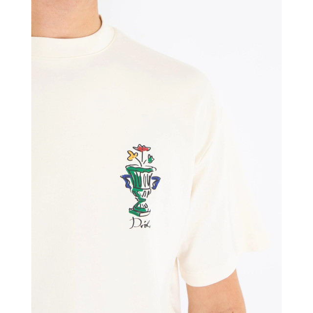 Drole De Monsieur Heren le t-shirt vase T-TS225-C0002-Cream large