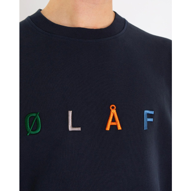 Olaf Hussein Heren sans embro crewneck M200204-Navy large