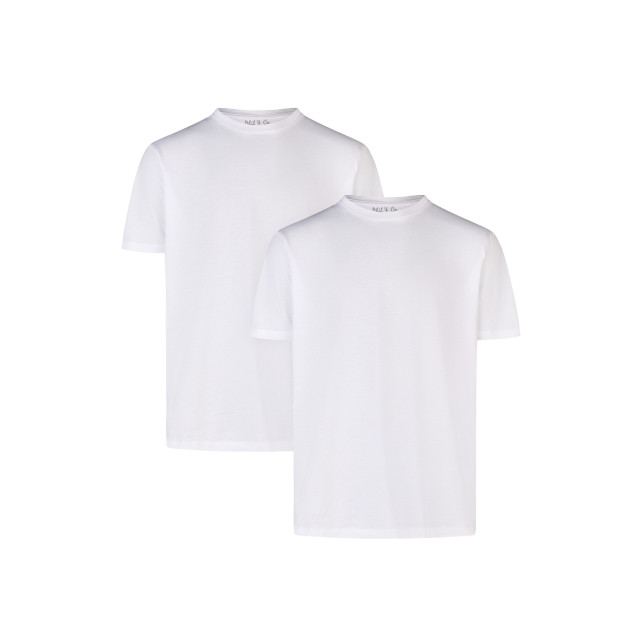 Phil & Co Heren ondershirt katoen t-shirt ronde hals 2-pack PH-TS-1 large