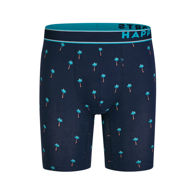 Happy Shorts Heren boxershorts met lange pijpen boxer briefs 4-pack palms blauw HS-J-870+1186-LONG large