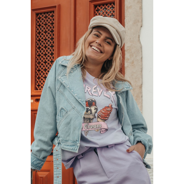 Vila Viellette ss satin top noos lila 4339.51.0024 large