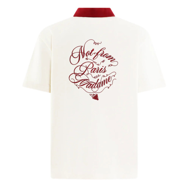 Drole De Monsieur Heren la chemise slogan vignes F-SH196-CO140-Cream large