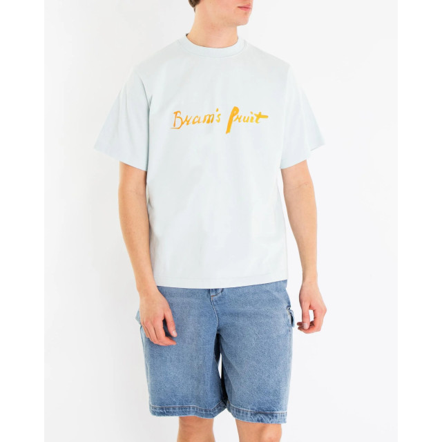 Bram's Fruit Heren mum's script logo t 774-Light Blue large