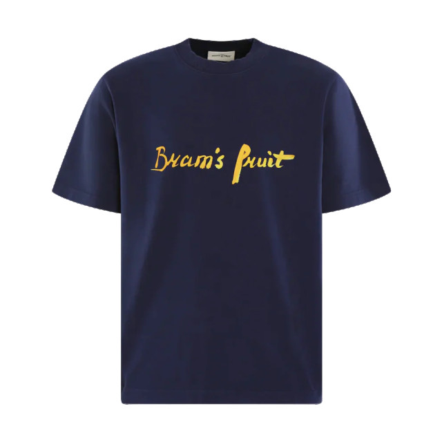 Bram's Fruit Heren mum's script logo t 773-Navy large