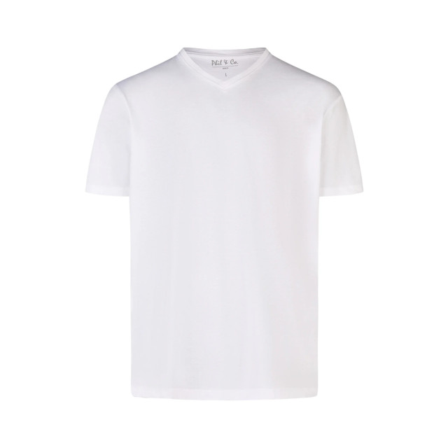 Phil & Co Heren ondershirt katoen t-shirt v-hals 2-pack PH-TS-3 large