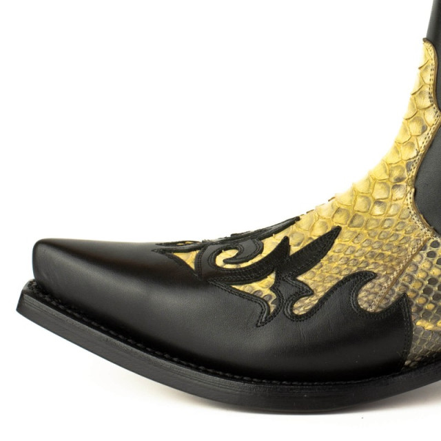 Mayura Boots Cowboy laarzen rock-2500-box negro/piton camel ROCK-2500-VACUNO / PYTHON AZUL large