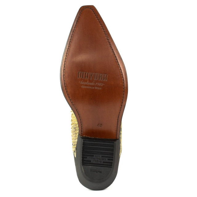 Mayura Boots Cowboy laarzen rock-2500-box negro/piton camel ROCK-2500-VACUNO / PYTHON AZUL large