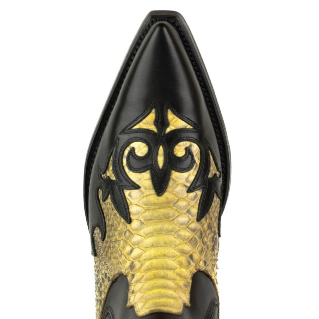 Mayura Boots Cowboy laarzen rock-2500-box negro/piton camel ROCK-2500-VACUNO / PYTHON AZUL large