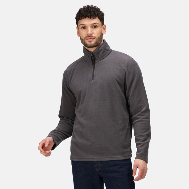 Regatta Heren micro zip neck fleece top UTLT368_sealgrey large