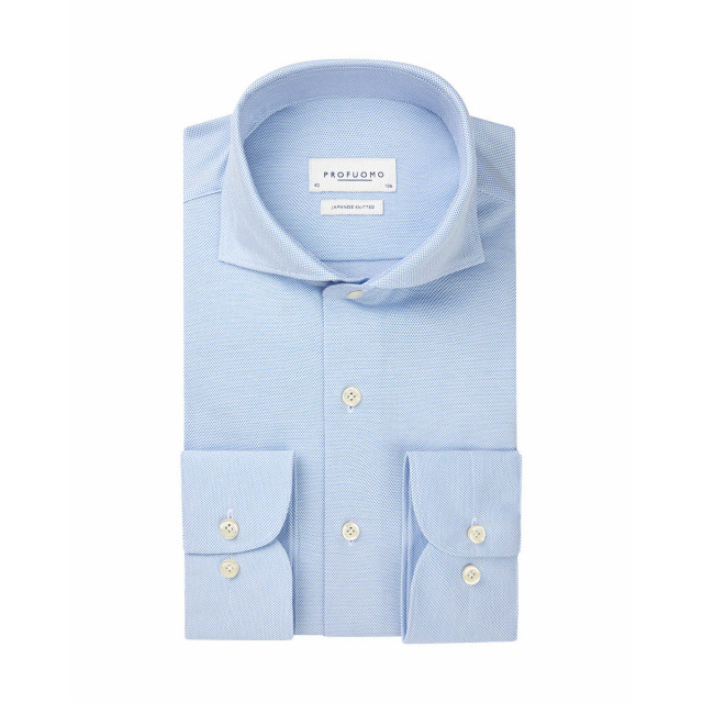 Profuomo Japanese knitted overhemd met lange mouwen 102030-001-38 large