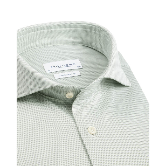 Profuomo Japanese knitted overhemd met lange mouwen 102031-001-45 large