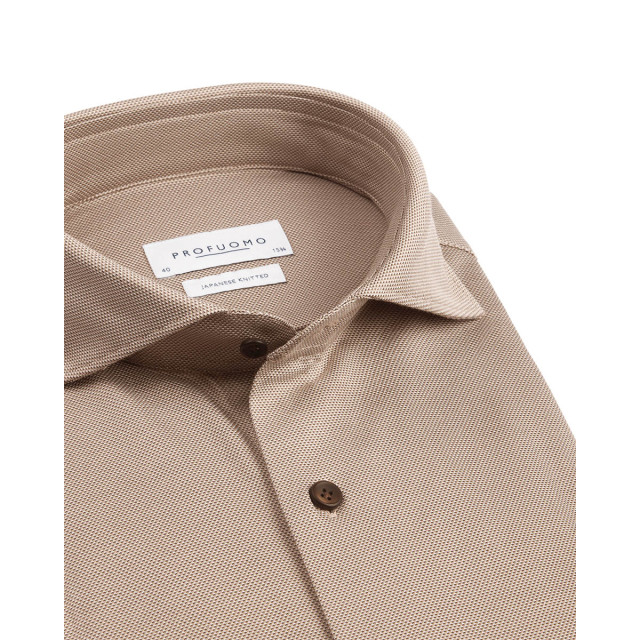 Profuomo Japanese knitted overhemd met lange mouwen 102029-001-45 large