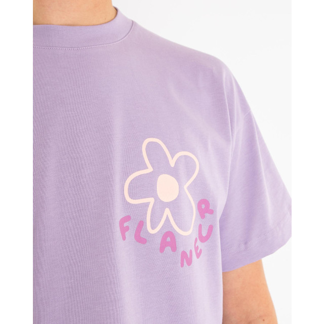 Flaneur Homme Heren blossom t-shirt F15145-Paars large