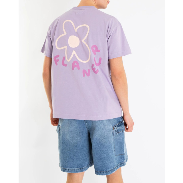 Flaneur Homme Heren blossom t-shirt F15145-Paars large