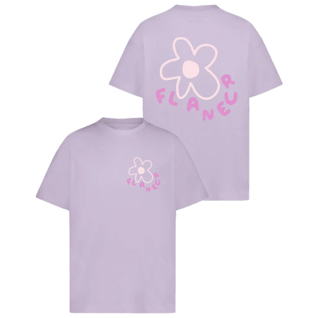 Flaneur Homme Heren blossom t-shirt F15145-Paars large