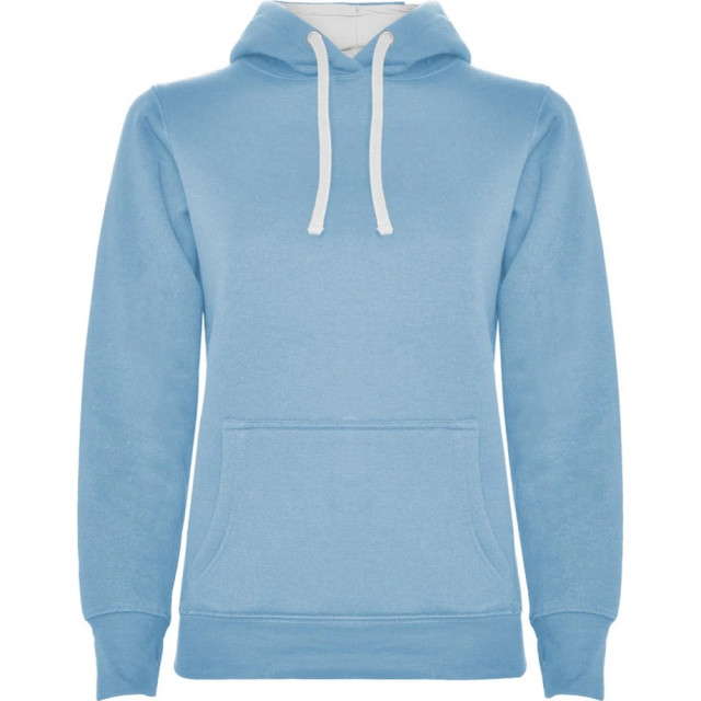 Roly Dames urban hooded polycotton sweatshirt UTLT5822_skybluewhite large