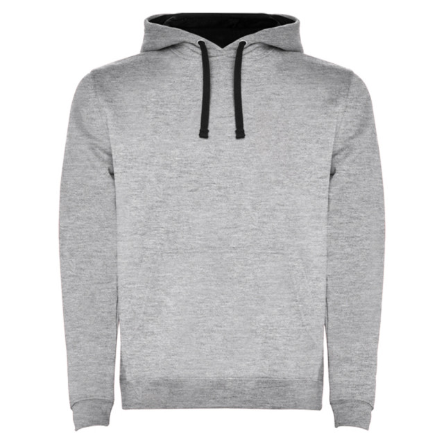 Roly Heren urban hooded sweatshirt UTLT5858_heathergreyblack large