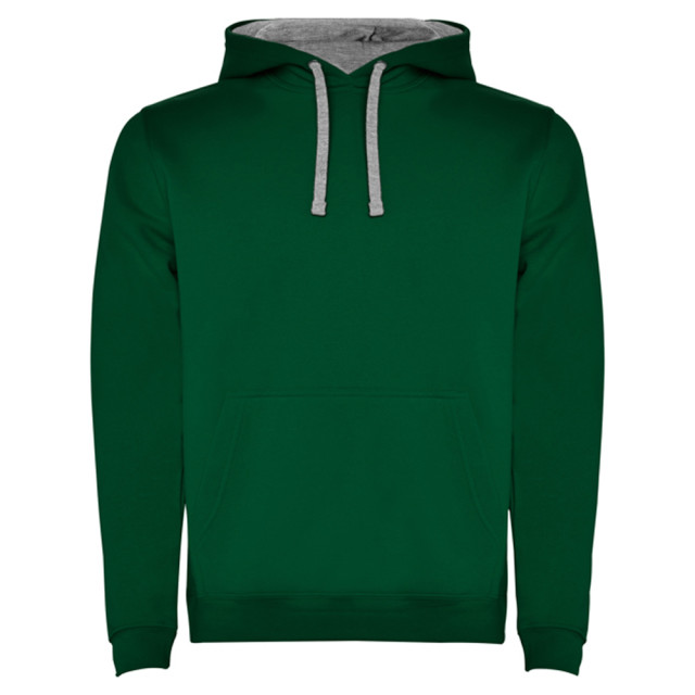 Roly Heren urban hooded sweatshirt UTLT5858_bottlegreenheathergrey large