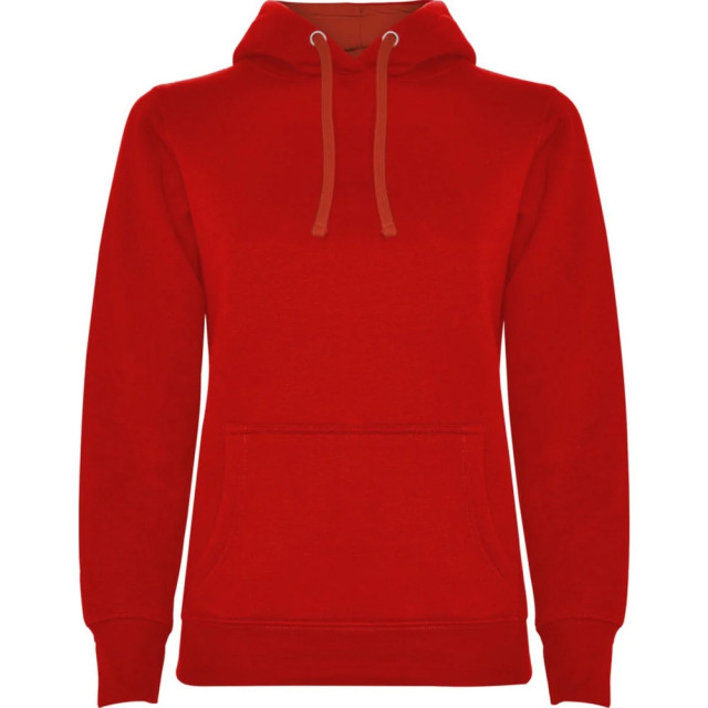 Roly Dames urban hooded polycotton sweatshirt UTLT5822_red large